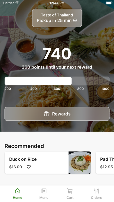 Taste of Thailand BHM iPhone screenshot 1 - Food & Drink app