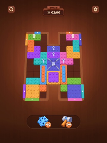 Wood Block Jam: Slide Puzzle iPad screenshot