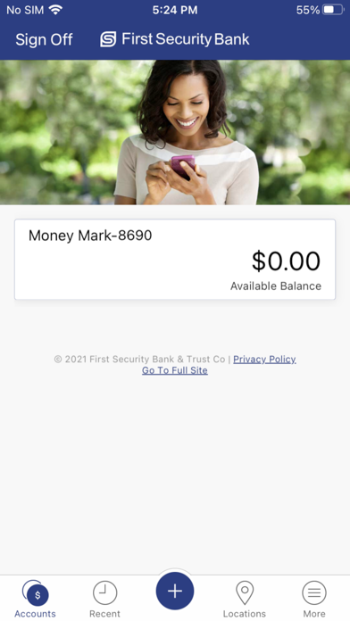 First Security Mobile Screenshot