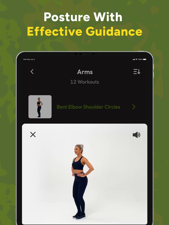 Military Calisthenics Women iPad screenshot 6 - Health & Fitness app