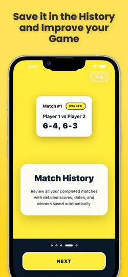 Screenshot von Tennis Score Keeper. auf dem iPhone 4