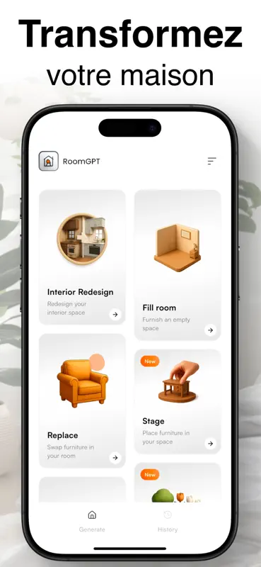 RoomGPT ™ - AI Interior Design screenshot 6 of 7