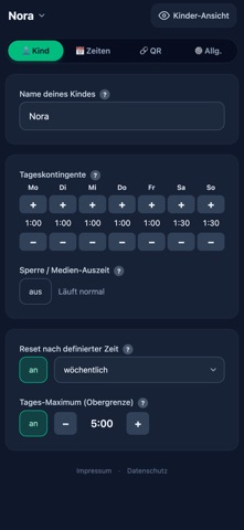 Kontingent screenshot