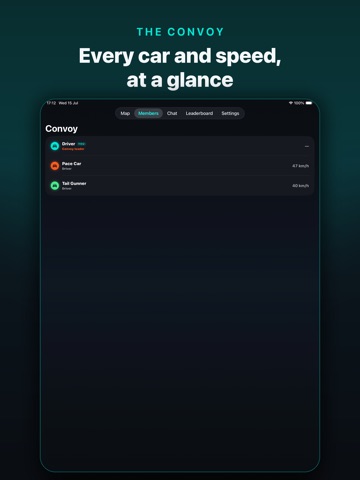 Convoy — Drive Together iPad screenshot