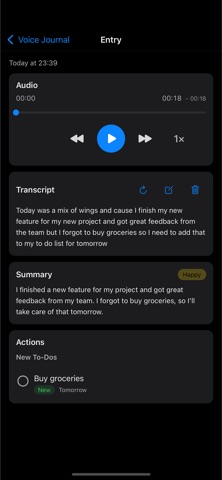 Voice Journal - Diary & To-Do screenshot