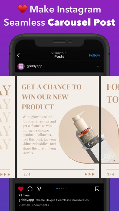 Griddy: Split Photo Grid Posts Screenshot