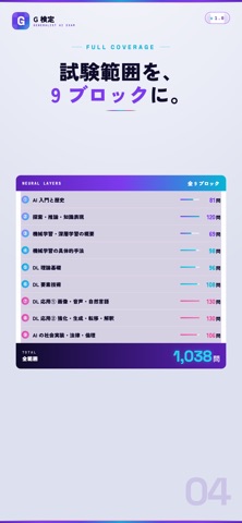 G検定 試験対策｜問題集 のスクリーンショット