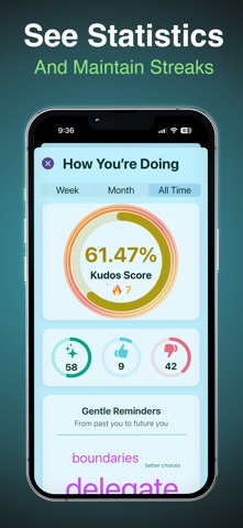 Kudos Habits iPhone screenshot