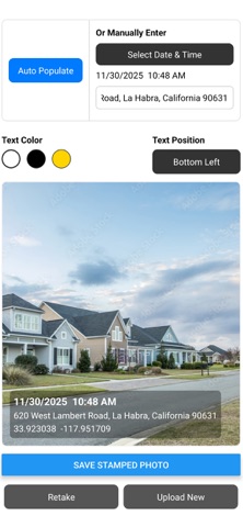 CustomStamp – Timestamp & GPS Screenshot 2 of 4