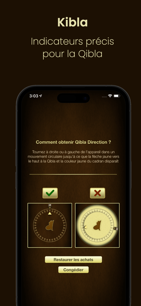 iSalam: Qibla Boussole screenshot 3