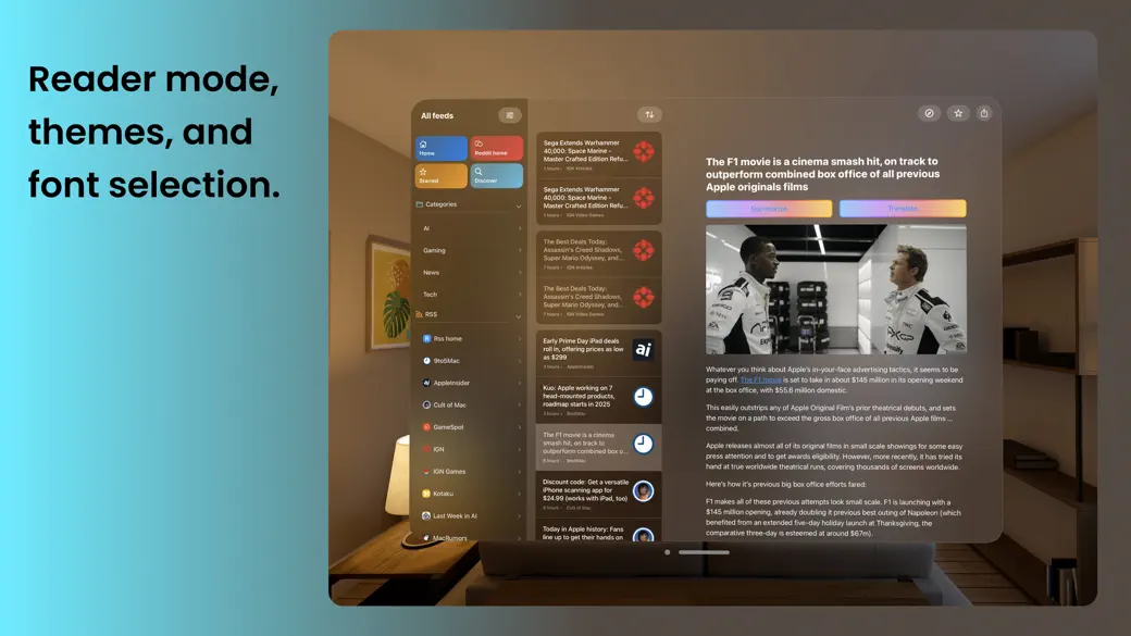 AI新闻聚合 智能RSS: NewsNinja screenshot 2