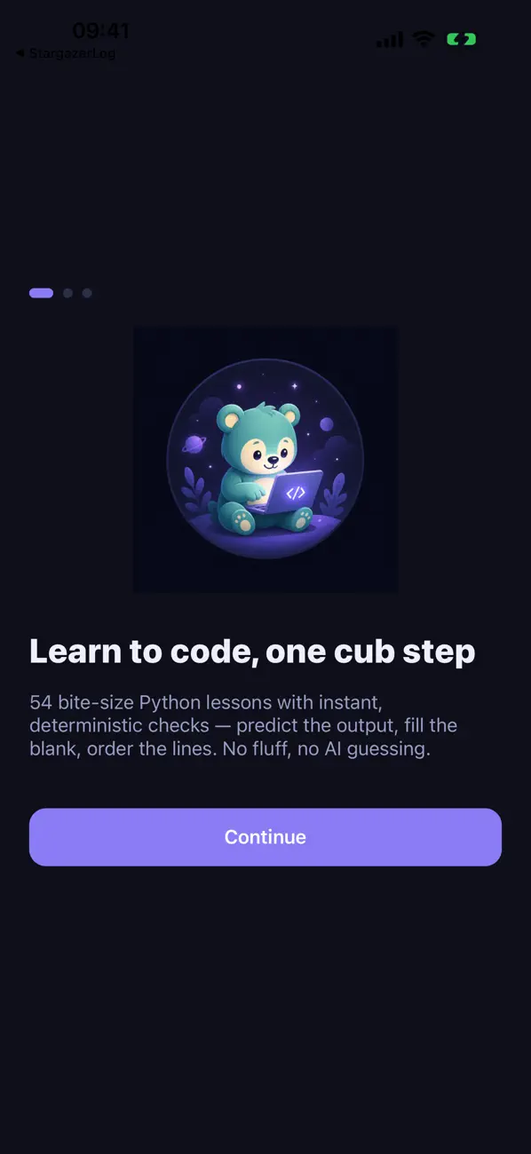 #1. CodeCub (iOS) Av: Tony AI