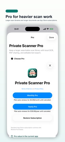 PrivateScan PDF Scanner Screenshot 5 of 5