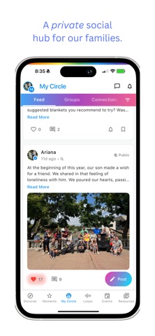 Our Circle: Community For All iPhone screenshot