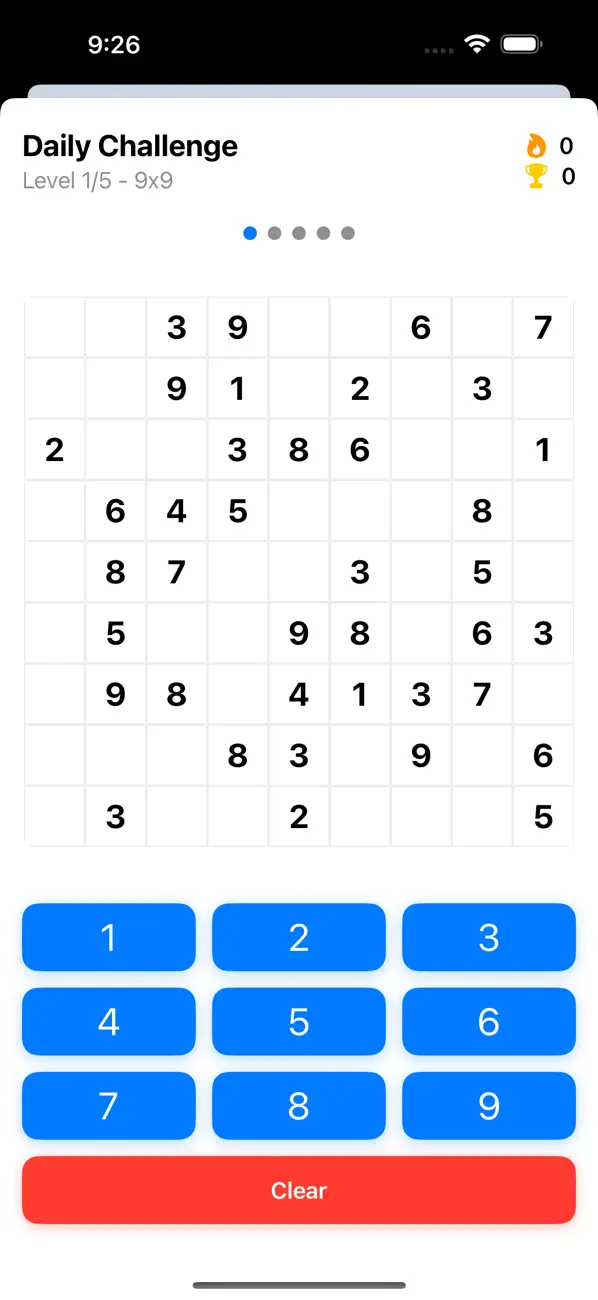 Screenshot #2 pour Puzzles Sudoku Classiques