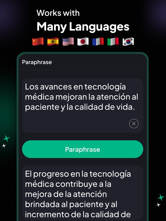 Paraphrase - Paraphrasing Tool iPad screenshot 7 - Productivity app