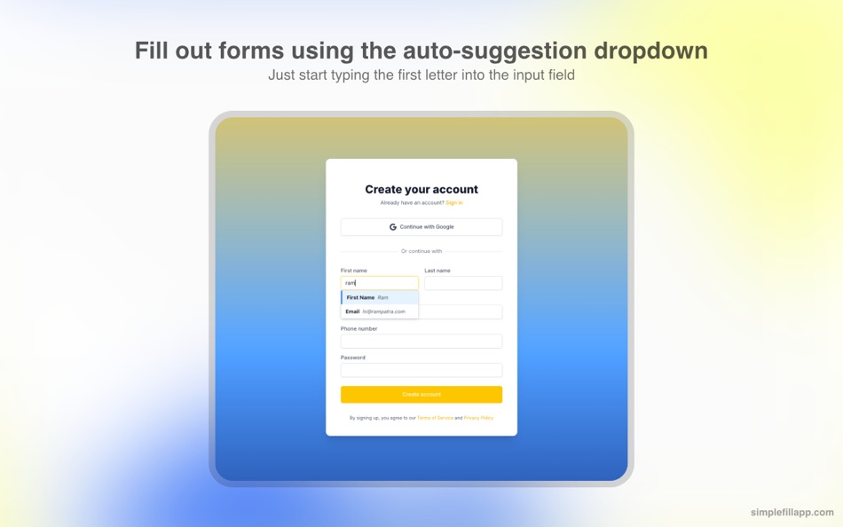 #2. SimpleFill - Autofill Forms (macOS) 게시자: Ram Patra