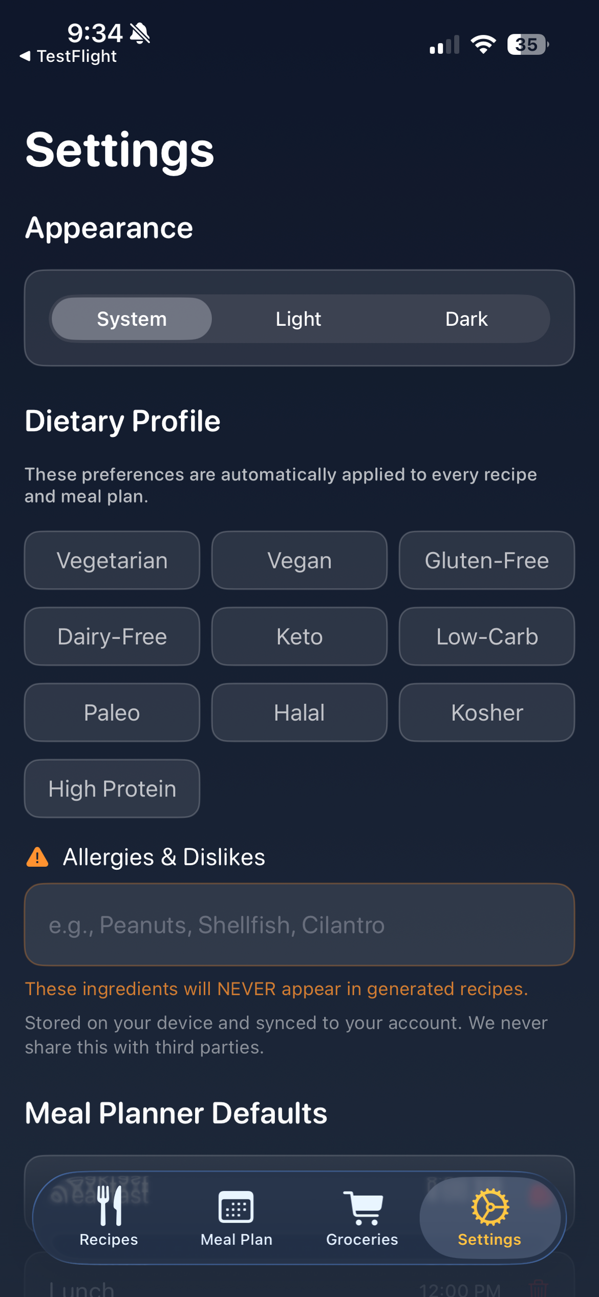 EasyPeasy: AI Recipe Planner screenshot 3