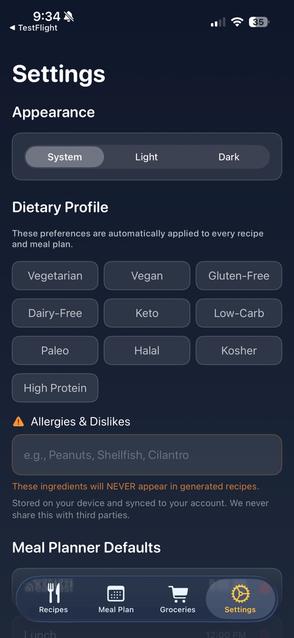 iPhone screenshot