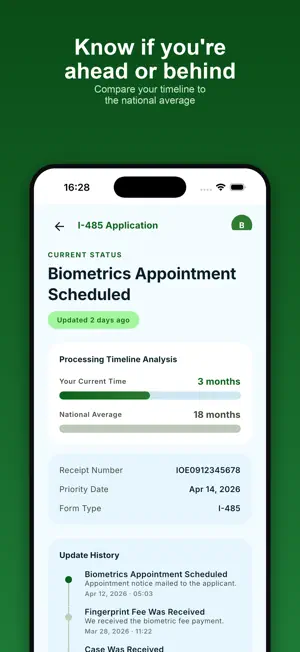 Green Card Tracker: USCIS screenshot 3