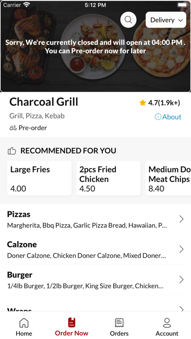 Charcoal Grill Neyland Screenshot