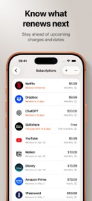 Subscription Manager: Subo screenshot