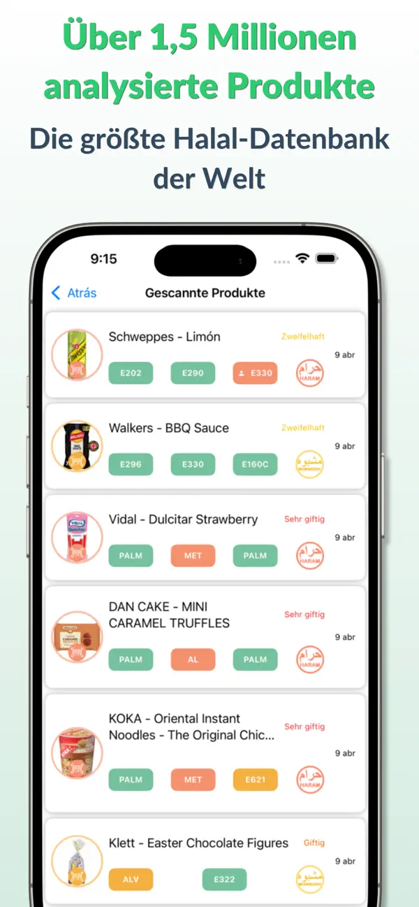 Halal Scanner | Haram Prüfer iPhone App Screenshot 3 – Lifestyle