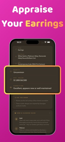 Jewelry Appraisal & Identifier screenshot
