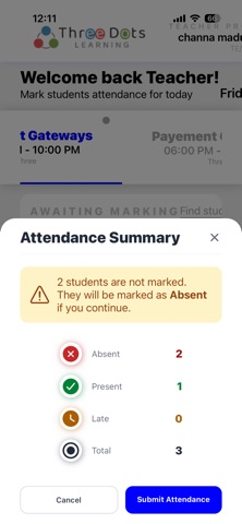 Three Dots Learning Attendance Screenshot 4 of 4