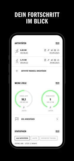 Screenshot von Adidas Running: Tracking App auf dem iPhone 3