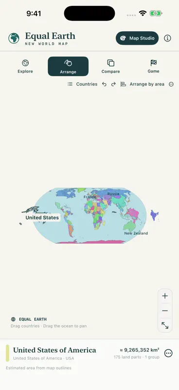 Equal Earth: World Map Studio screenshot 4 of 10