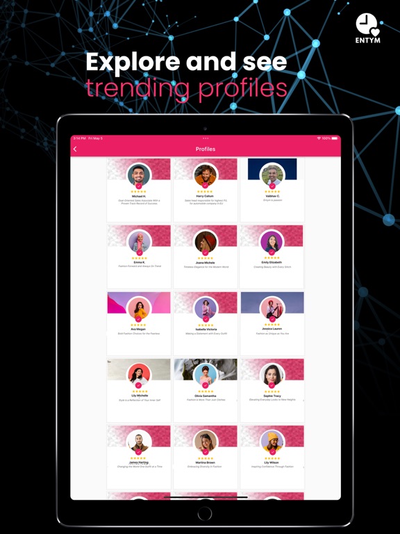 Entym iPad screenshot 2 - Social Networking app