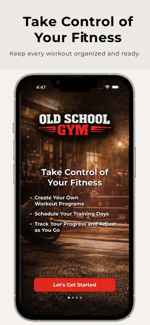 Old School Gym Logbook screenshot 1