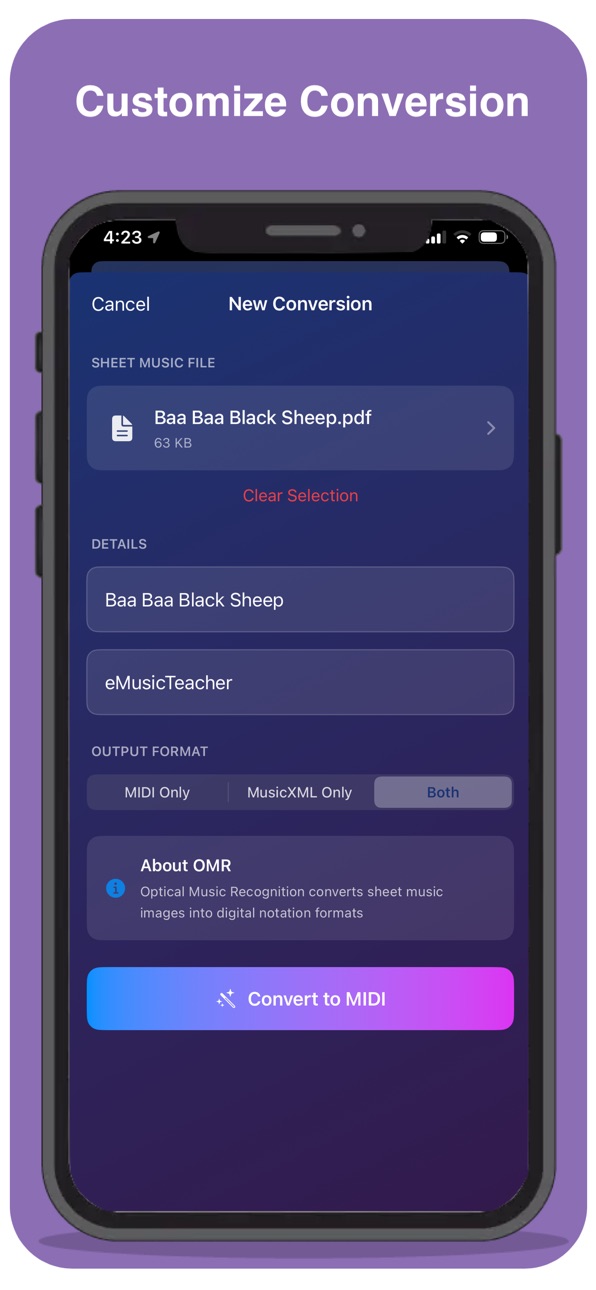 iPhone screenshot