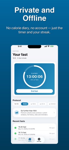 Fasting Hours Tracker screenshot