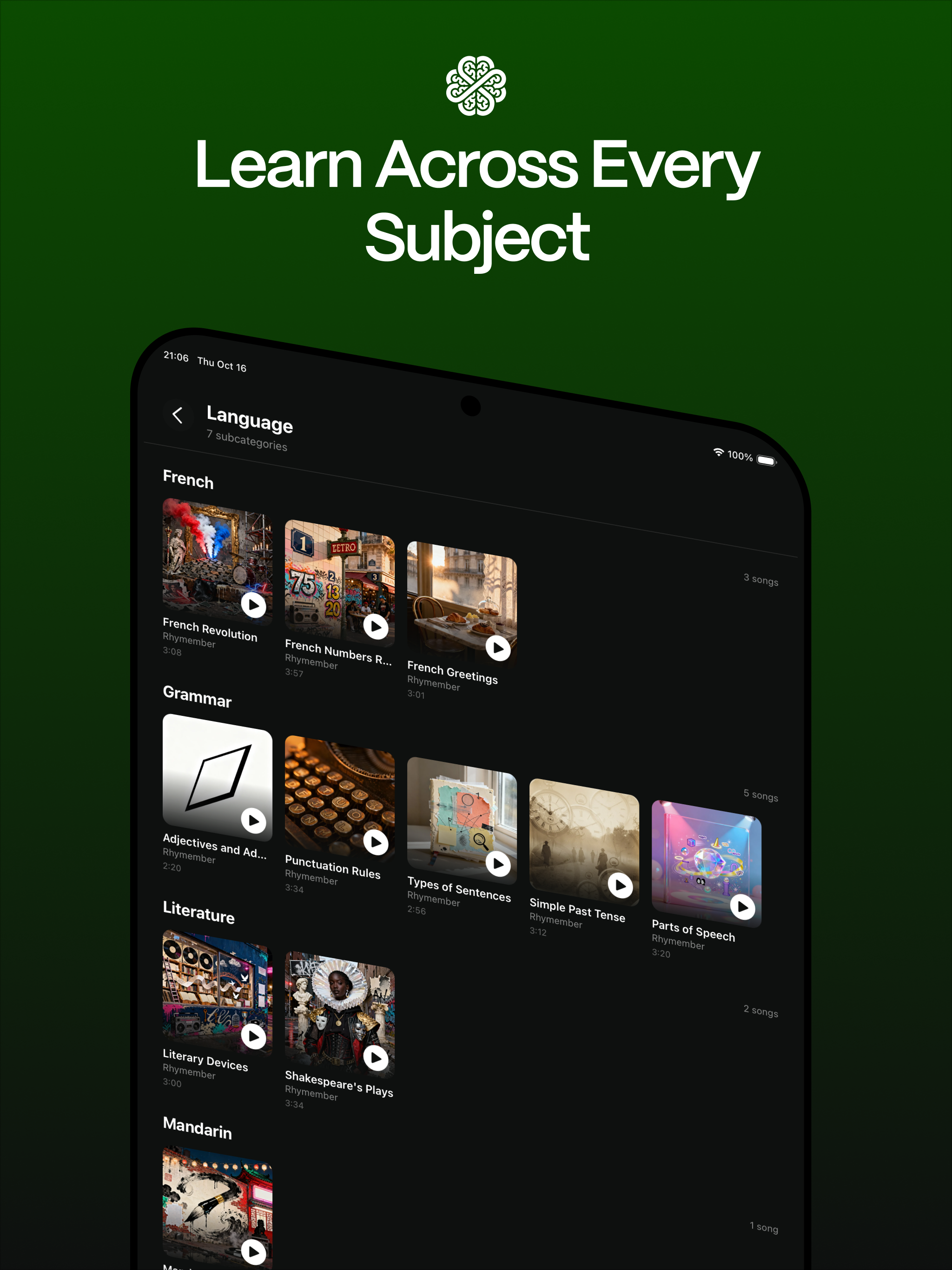 Rhymember: Learn with Lyrics