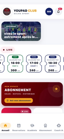 YOUPAD CLUB iPhone screenshot
