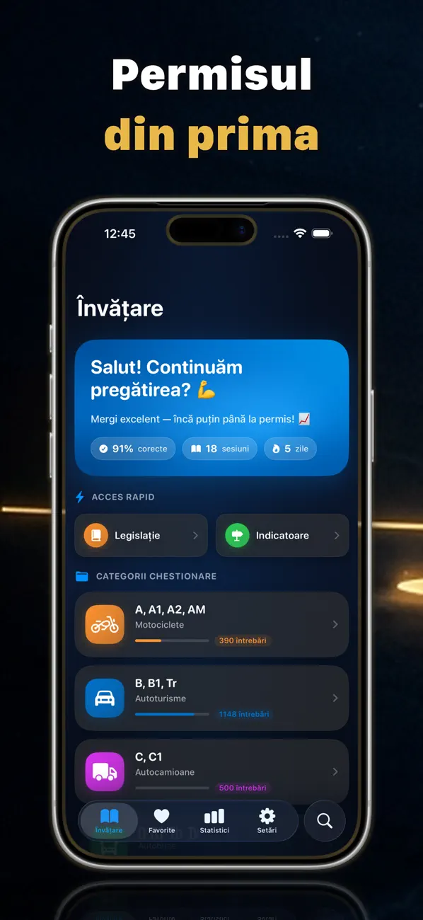 Screenshot #1 pour iPermis: Chestionare Auto