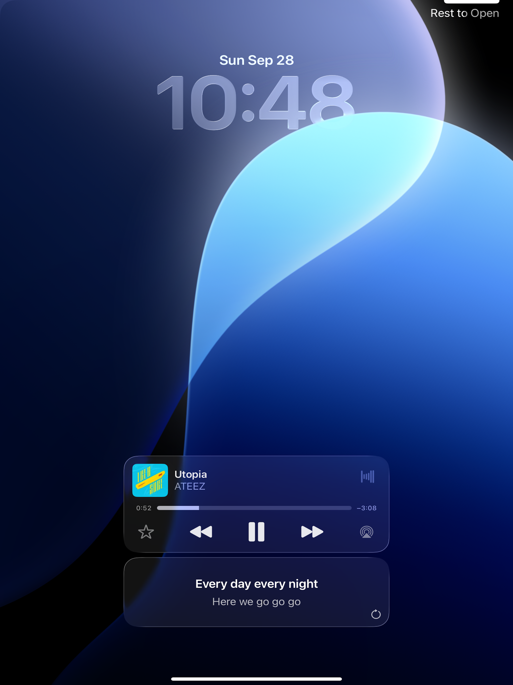 Dynamic Lyrics Widget