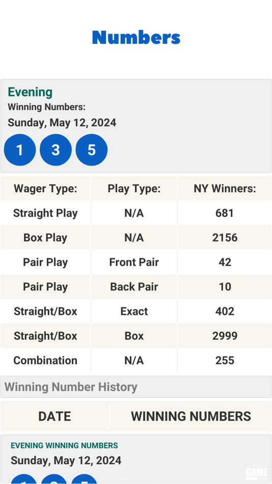 #8. NYC Lottery Results (iOS) 由: Ali Mert TUFEKCI