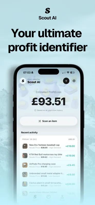 Profit Identifier - Scout AI screenshot 1 of 6