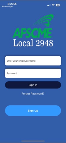 AFSCME 2948 iPhone screenshot