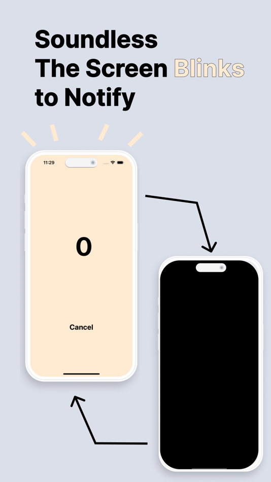 #1. Silent Flash Timer - No Sound (iOS) 由: NEUDESIGNLAB, LLC