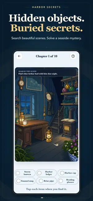 Harbor Secrets: Hidden Objects screenshot 1