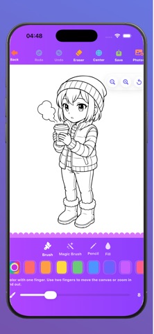 Cute Girls Coloring screenshot