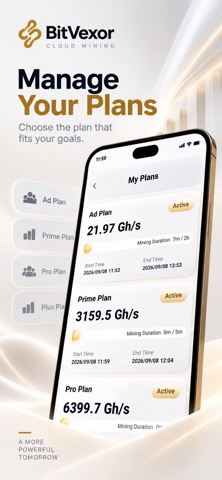 BitVexor - BTC Cloud Mining Screenshot 3 of 6