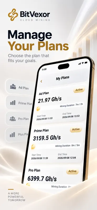 BitVexor - BTC Cloud Mining screenshot 3 of 6