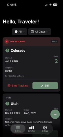 Roamlog screenshot