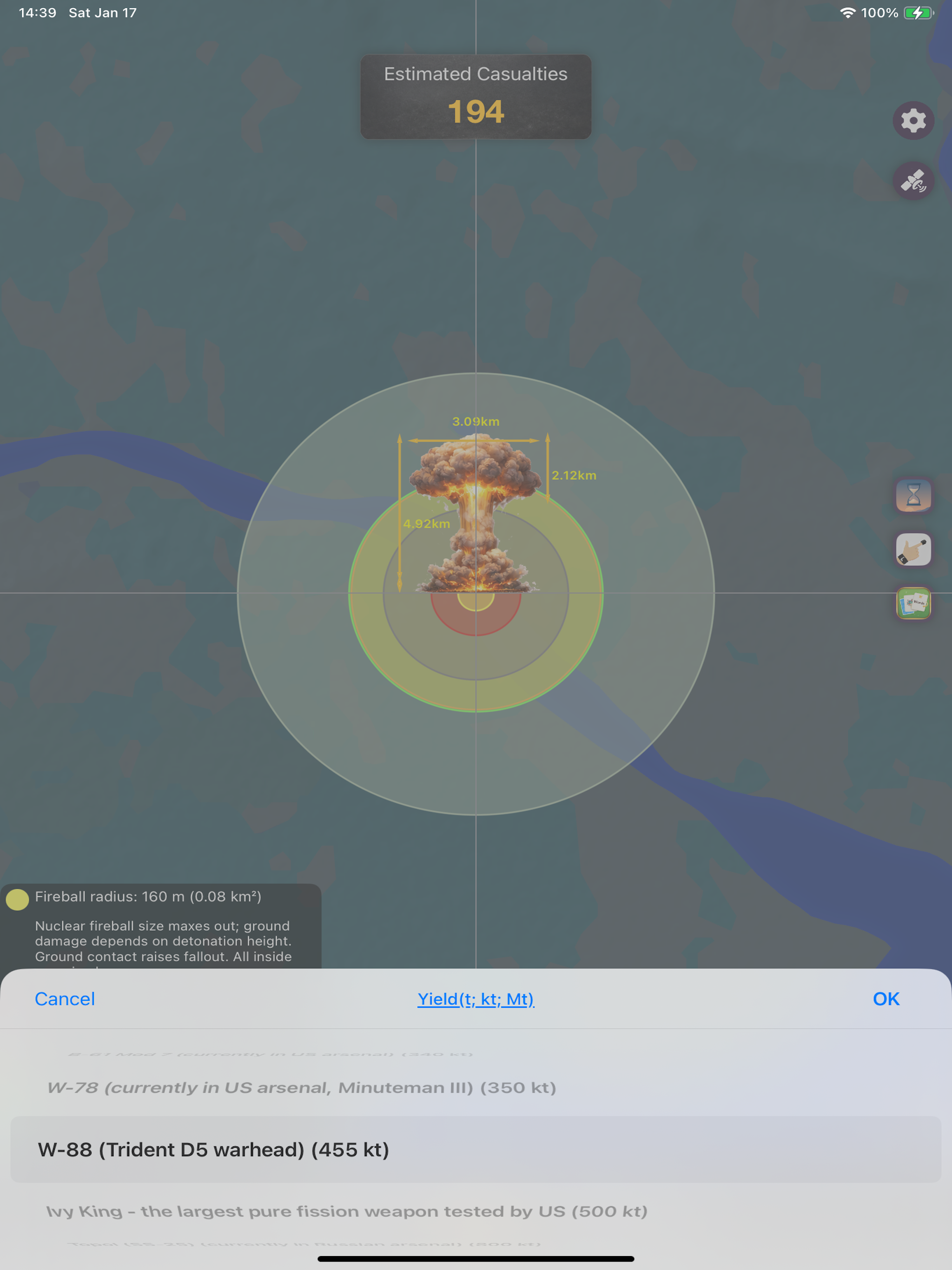 Nuke Simulator - Blast Map screenshot 8