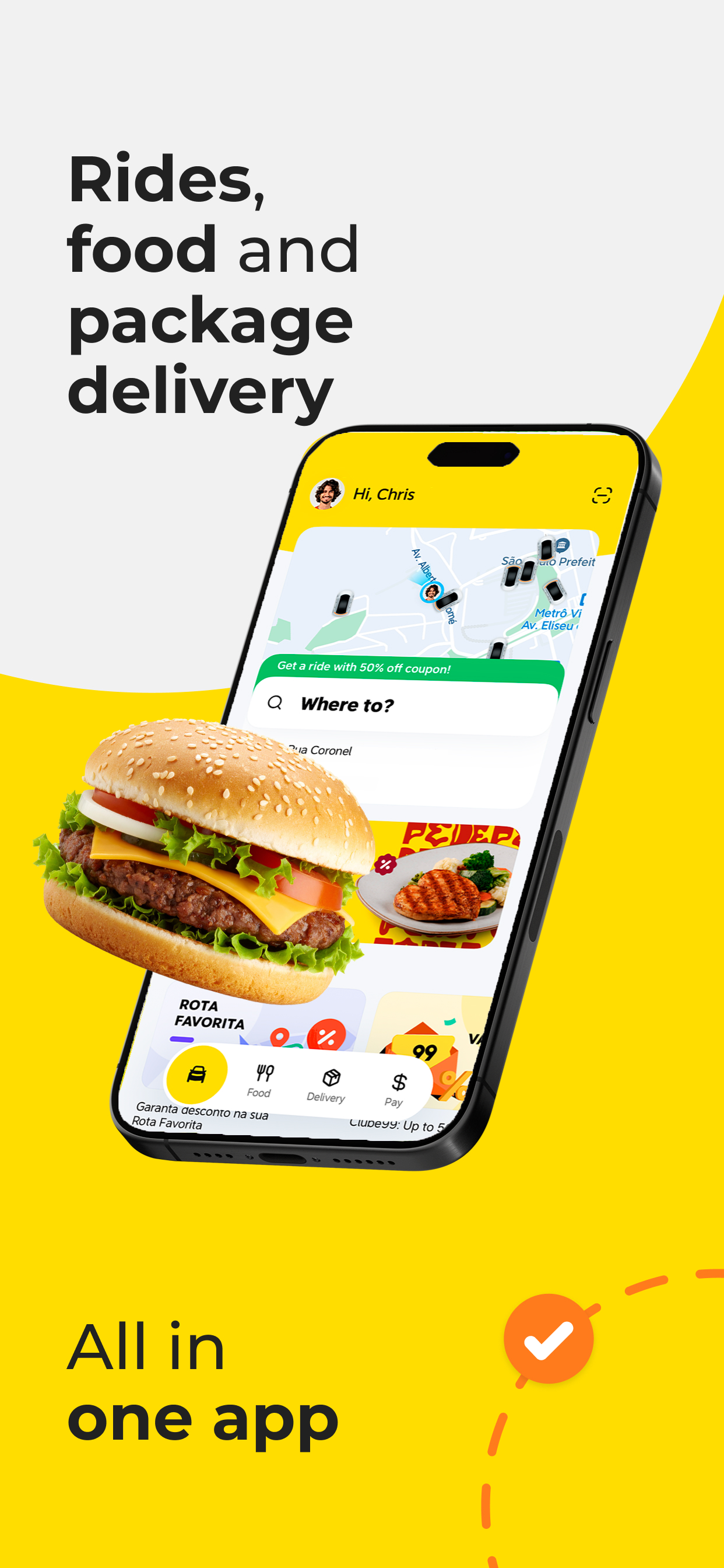 99: Rides, Food, Pay store screenshot 1